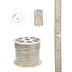 Лента LED уличная 220В, 6.5x17мм, IP67, SMD 5730, 120 LED/м, Теплый белый, 100м