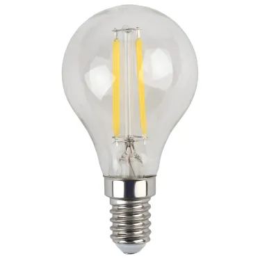 Лампа светодиодная F-LED P45-9w-840-E14 (филамент, шар, 9Вт, нейтр, E14) (10/100/4000)
