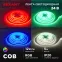 Лента светодиодная 24В COB 12Вт/м 720LED/м RGB 10мм 5м IP20