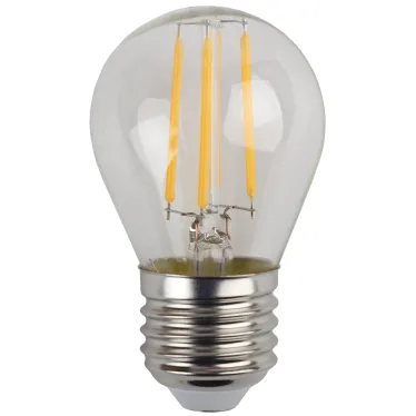 Лампа светодиодная филаментная F-LED P45-7W-840-E27 (филамент, шар, 7Вт, нейтр, E27 (10/100/3000)