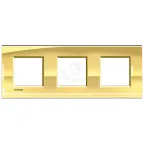 LivingLight Рамка прямоугольная 3 поста Золото