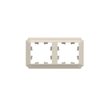 ATLASDESIGN ANTIQUE 2-постовая рамка, универсальная, БЕЖЕВЫЙ