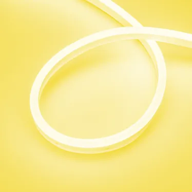 Лента герметичная AURORA-PS-A120-16x8мм 24V Yellow (10 W/m, IP65, 2835, 5м) (Силикон)