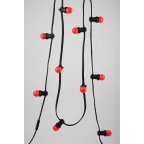 Лампа светодиодная для Белт-Лайт диод. шар, красн., 4SMD, 1W, E27 ERARL45-E27 LED Р45-1W-E27
