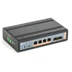 SKAT PoE-IN-4E-2E коммутатор PoE Plus, мощность 60Вт, порты: 4-Ethernet, 2-Uplink | 2041 | Бастион