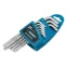 Набор ключей имбусовых TORX-TT, 9 шт: T10-T50, удлиненные, S2, сатинированные