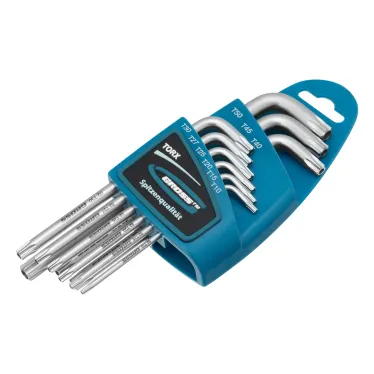 Набор ключей имбусовых TORX-TT, 9 шт: T10-T50, удлиненные, S2, сатинированные