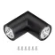 Соединитель профиля ROUND-D36-360-90 BLACK (ARL, металл)