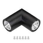 Соединитель профиля ROUND-D36-360-90 BLACK (ARL, металл)