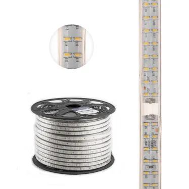 Лента LED уличная 220В, 6.5x15мм, IP67, SMD 3014, 240 LED/м, белый, 100м