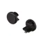 Заглушка для ROUND-D10.5 BLACK глухая (пластик)