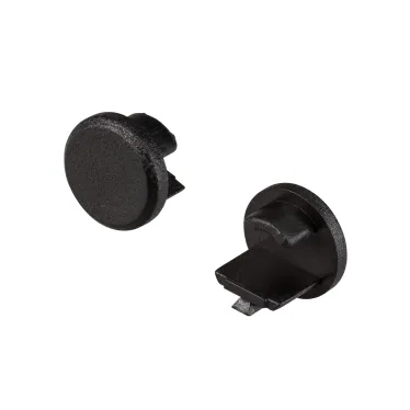 Заглушка для ROUND-D10.5 BLACK глухая (пластик)