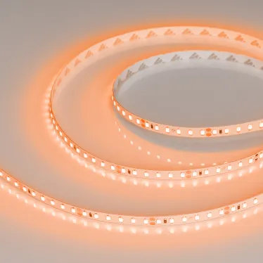 Лента RT-A120-8мм 24V Orange (9.6 W/m, IP20, 2835, 5м) (-)