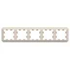                  ATLASDESIGN ANTIQUE 5-постовая рамка, универсальная, БЕЖЕВЫЙ
               