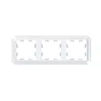                  ATLASDESIGN ANTIQUE 3-постовая рамка, универсальная, БЕЛЫЙ
               