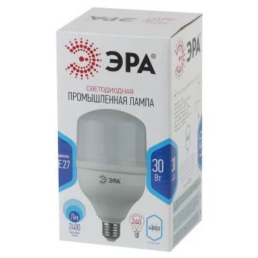 Лампа светодиодная LED 30Вт E27 4000K Т100 колокол 2400Лм нейтр