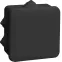 Коробка расп. КМ41255 100х100х50мм IP44 6 вв. черная | UKO21-100-100-050-K02-44 | IEK
