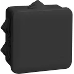 Коробка расп. КМ41255 100х100х50мм IP44 6 вв. черная | UKO21-100-100-050-K02-44 | IEK