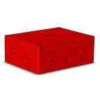                  Коробка 240х190х93 АБС-пластик,красный цвет корпуса икрышки,крышка низкая,пустая | КР2803-440 | HEGEL
               