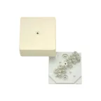                  Коробка распределительная 60х60х30 с клеммником слоновая кость IP40 | КРК2701 02 | HEGEL
               