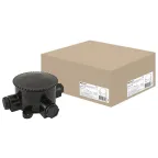                  Коробка распределительная электромонтажная КЭМ 2-660-3 о/п D95 мм IP65, 3-х рожк. (карболит) | SQ1401-1101 | TDM
               