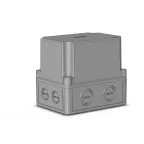                  Коробка 150х110х138 ПК поликорбанат,серый цвет корпуса и крышки,крышка высокая,пустая | КР2801-910 | HEGEL
               