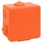 Коробка распаячная KOR-80-80-50-7g-OR-FR огнестойкая 80х80х50мм оранжевая с гермовводами 7 вх. IP54