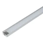 Врезной алюминиевый профиль UFE-K01 SILVER/FROZEN 200 POLYBAG с матовым рассеивателем, 200см. 2 заглушки в/к.. TМ Uniel