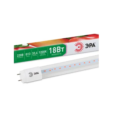 Фитолампа для растений светодиодная FITO-18W-RB-Т8-G13-NL и мясных прилавков 18 Вт Т8 G13 красно-синего спектра