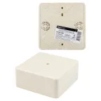 Коробка распределительная КР 100х100х44 о/п, сл. кость, IP40, инд. штрихкод | SQ1401-1809 | TDM