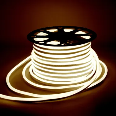 Лента светодиодная неоновая LED 2835/120-SMD 8 Вт/м 200 лм/м 3000К AC 220В IP67 8мм NEON (катушка 50м) Black Gauss