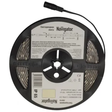 Лента светодиодная NLS-5050R30-7,2-IP20-12V R5 7,2Вт 12В красный IP20 5м | 71420 | Navigator