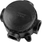 Коробка распределительная КЭМ 1-10-4М монтажная , 4-х рожковая 380V, 102х44х102, черный | 29849 | FERON
