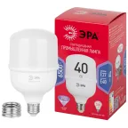 Лампа LED POWER T100-40W-6500-R E27/E40 R 40 Вт холодный белый свет колокол RED LINE ЭРА колокол RED LINE ЭРА