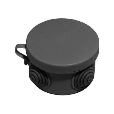 Коробка распределительная (черная) 65х40 IP 55 | КР2601-08 | HEGEL