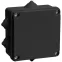 Коробка расп. КМ41233 100х100х50мм IP44 6 вв. черная | UKO11-100-100-050-K02-44 | IEK