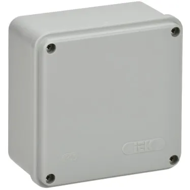 Коробка расп. КМ41259 о/п 100х100х50мм IP44 серая IEK | UKO11-100-100-050-K41-44S | IEK