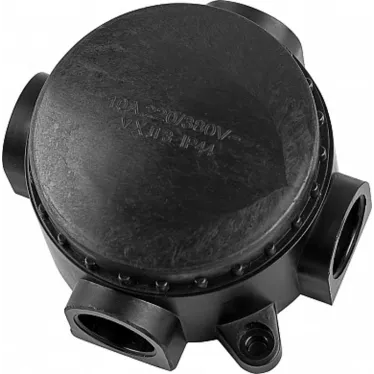 Коробка распределительная КЭМ 1-10-4Б монтажная , 4-х рожковая, 380V, 110х48х110, черный | 29850 | FERON