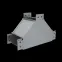 Т-отвод вертикальный вверх 100х600 мм "ПЛЮС" INOX304 | TDNplus100-600 INOX304 | КМ - профиль