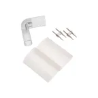                  Коннектор -L для одностороннего Гибкого Неона 8х16мм
               