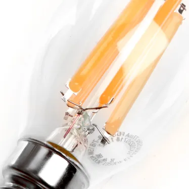 Лампа светодиодная LED 15вт Е14 белый свеча на ветру FILAMENT