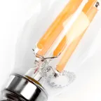 Лампа светодиодная LED 15вт Е14 теплый свеча на ветру FILAMENT