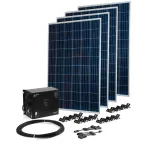 Комплект Teplocom Solar-1500+Солнечная панель 250Вт х4 кабель 10 м MC4 коннекторы | 2426 | Бастион