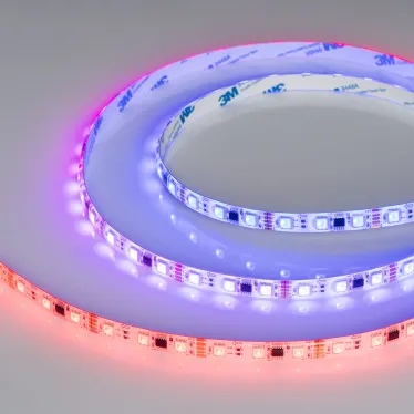 Лента герметичная DMX-SE-B60-10мм 12V RGB-PX3 (14 W/m, IP65, 5060, 5м) (бегущий огонь)