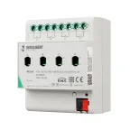                  INTELLIGENT ARLIGHT Релейный модуль KNX-7043-82-DRO-DIN (BUS, 4x16А, KNX Secure) (IARL, IP20 Пластик, 2 года)
               