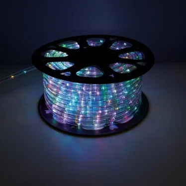 Дюралайт светодиодный LED-R2W 2-х жильный, RGB 1,44Вт/м 24LED/м 50м 230V | 41031 | Feron