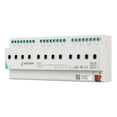 Модуль релейный INTELLIGENT ARLIGHT KNX-7123-82-DRO-DIN (BUS, 12x16A, KNX Secure) (IARL, IP20 пластик, 2 года)