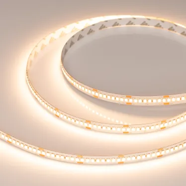 Лента светодиодная RT-A240-10mm 24V Warm2400 (22 W/m, IP20, 2835, 5m) (ARL, высокая эффективность 150 лм/Вт, 240 LED/m)