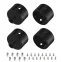 Заглушка WPH-FLEX-D22-360deg BLACK ALU с отверстием (ARL, металл)