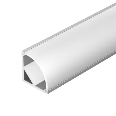 Профиль с экраном ARH-KANT-H16-2000 ANOD+OPAL (Алюминий)